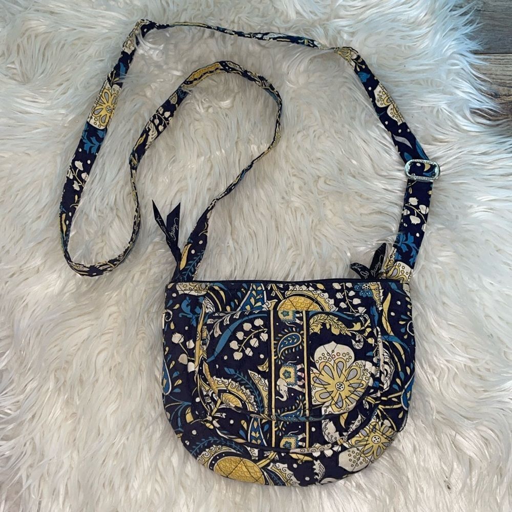 ✨Vera Bradley Small Ellie Blue Crossbody Bag